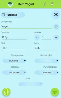 Inventory and Shopping list android App screenshot 4